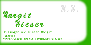 margit wieser business card